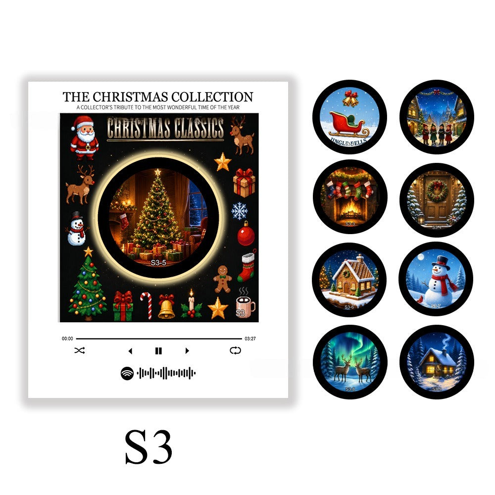 🏅Best Seller🎅 Interactive Christmas Music Fridge Magnet: Plays 9 Classic Songs for Festive Kitchen Decor! 🎵✨