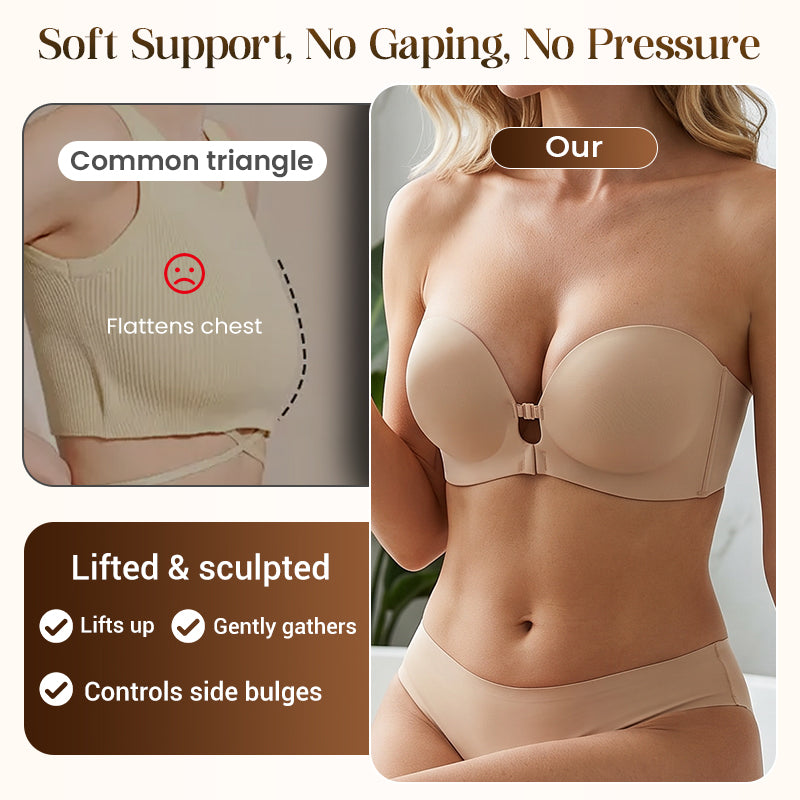 💖Seamless Front Closure Bra With Adjustable Straps