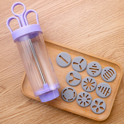 ✈️Last Day 50% OFF✨ Stainless Steel Cake Decorating Gun Kit – 18-Piece Piping Set, Fill & Decorate with Ease, BPA-Free 🍪