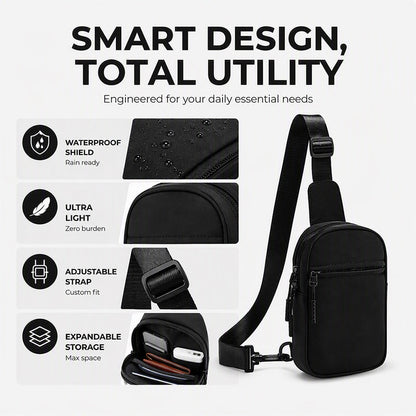 Upgraded 2.0 Travel Sling Bag | Anti-Theft, 500D Nylon, RFID Protection — Limited Time 50% Off