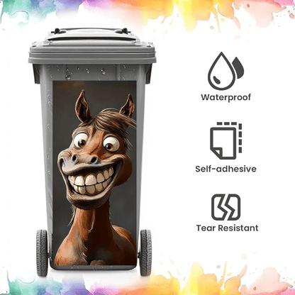 🌎Ends Today: 70% OFF!🔥Creative Trash Can Sticker with Colourful Cartoon✨