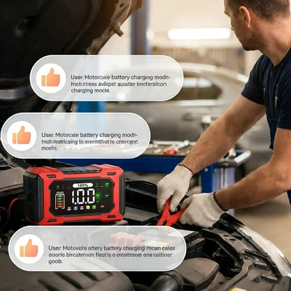 🔥⚡ 12V 6A Automatic Battery Maintainer & Pulse Repairer—For Cars, Motorcycles & SUVs, Auto Maintain & Desulfation