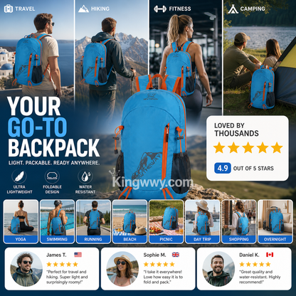 Foldable Waterproof Camping Backpack
