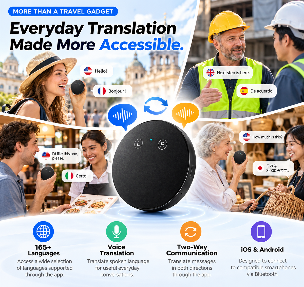 🔥LAST DAY 49% OFF🌍 AI Translator – 165+ Languages | Two-Way Voice for Work & Everyday Life
