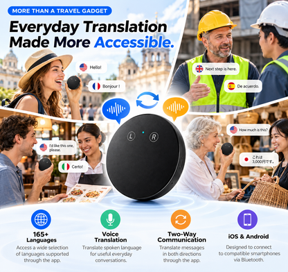 🔥LAST DAY 49% OFF🌍 AI Translator – 165+ Languages | Two-Way Voice for Work & Everyday Life