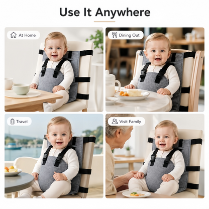 👶 Turn Almost Any Dining Chair Into a Baby Seat –🍽️ Portable Travel Harness