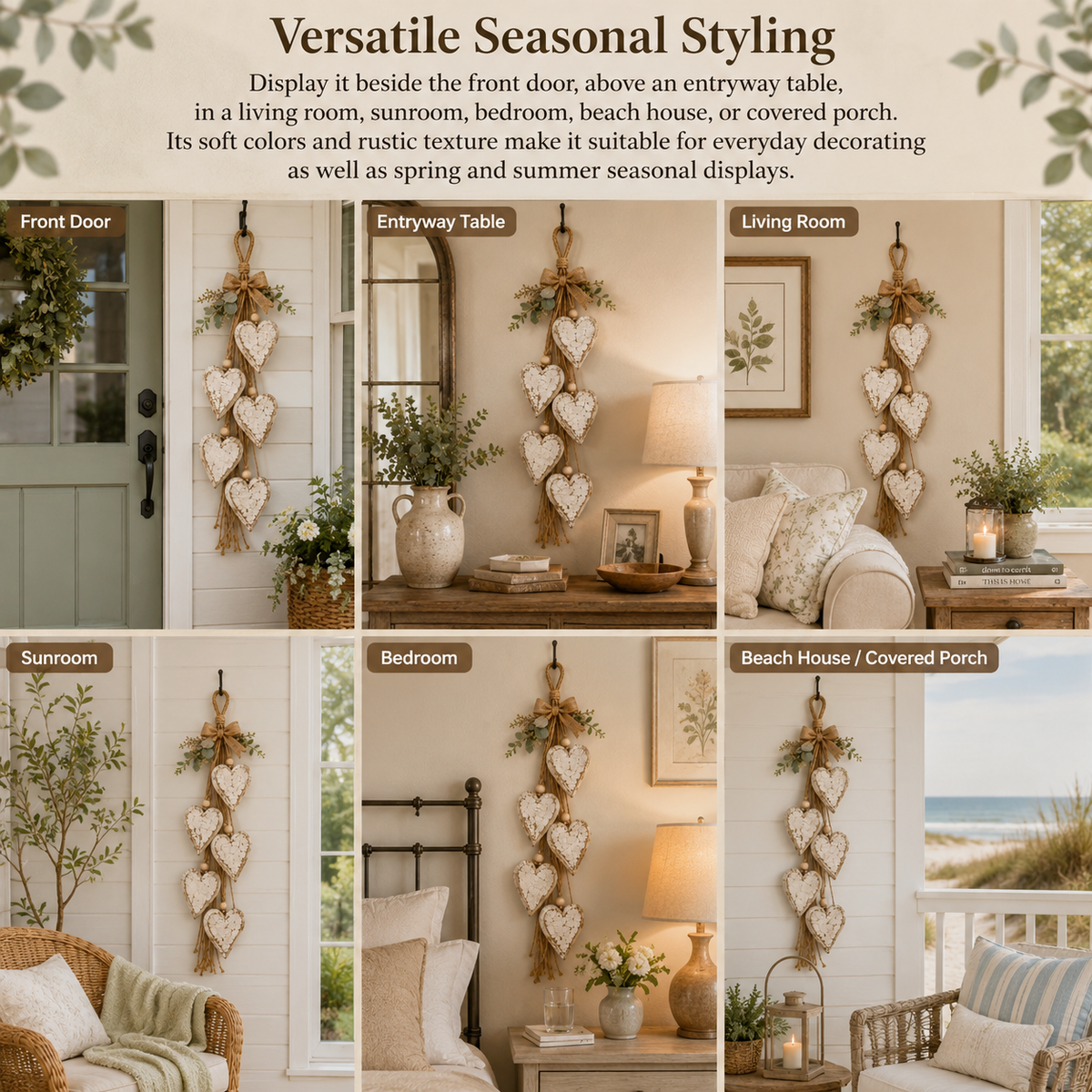 🔥Last Day 45% OFF - 🤎 Hanging Heart Wall Decor