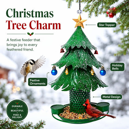 🎁Christmas Tree Bird Feeder 🎄 Festive Backyard Holiday Decor