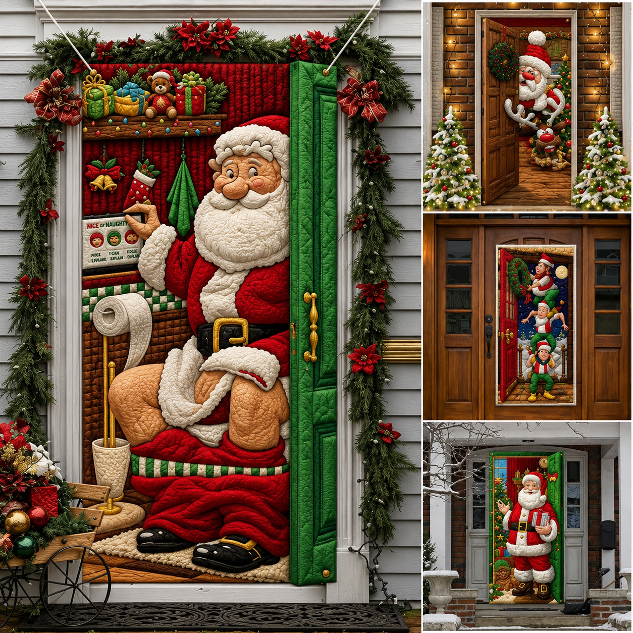 🏅Last day 50% OFF🌟2026 3D Christmas front door decoration
