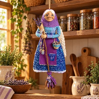 🧙‍♀️✨ Handmade Kitchen Witch Doll – Whimsical Home & Kitchen Decor