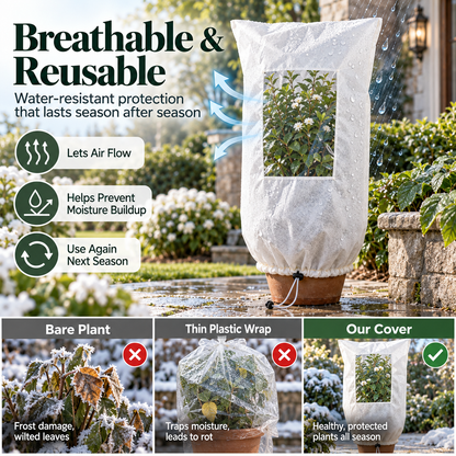 🌿Winter Plant Frost Cover with Zipper & Observation Window