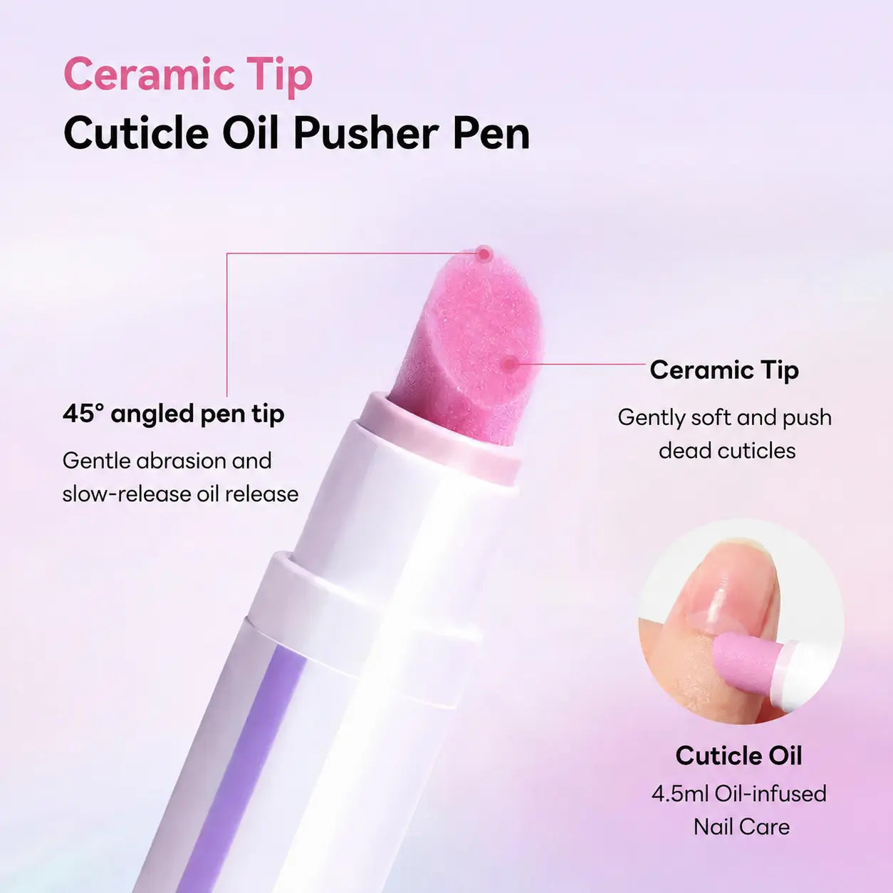 💅 2-in-1 Ceramic Cuticle Care Pen – Hydrate, Smooth & Tidy