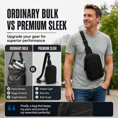 Upgraded 2.0 Travel Sling Bag | Anti-Theft, 500D Nylon, RFID Protection — Limited Time 50% Off