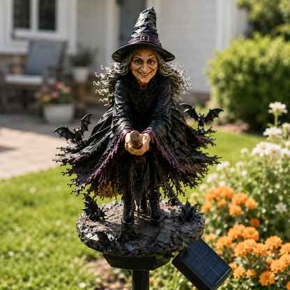🧙‍♀️ Bring Halloween Magic to Your Garden with a Glowing Solar Witch