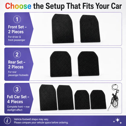 ✨ LED Starlight Car Floor Mats — Light Up Every Drive in Style! 🚗🌌