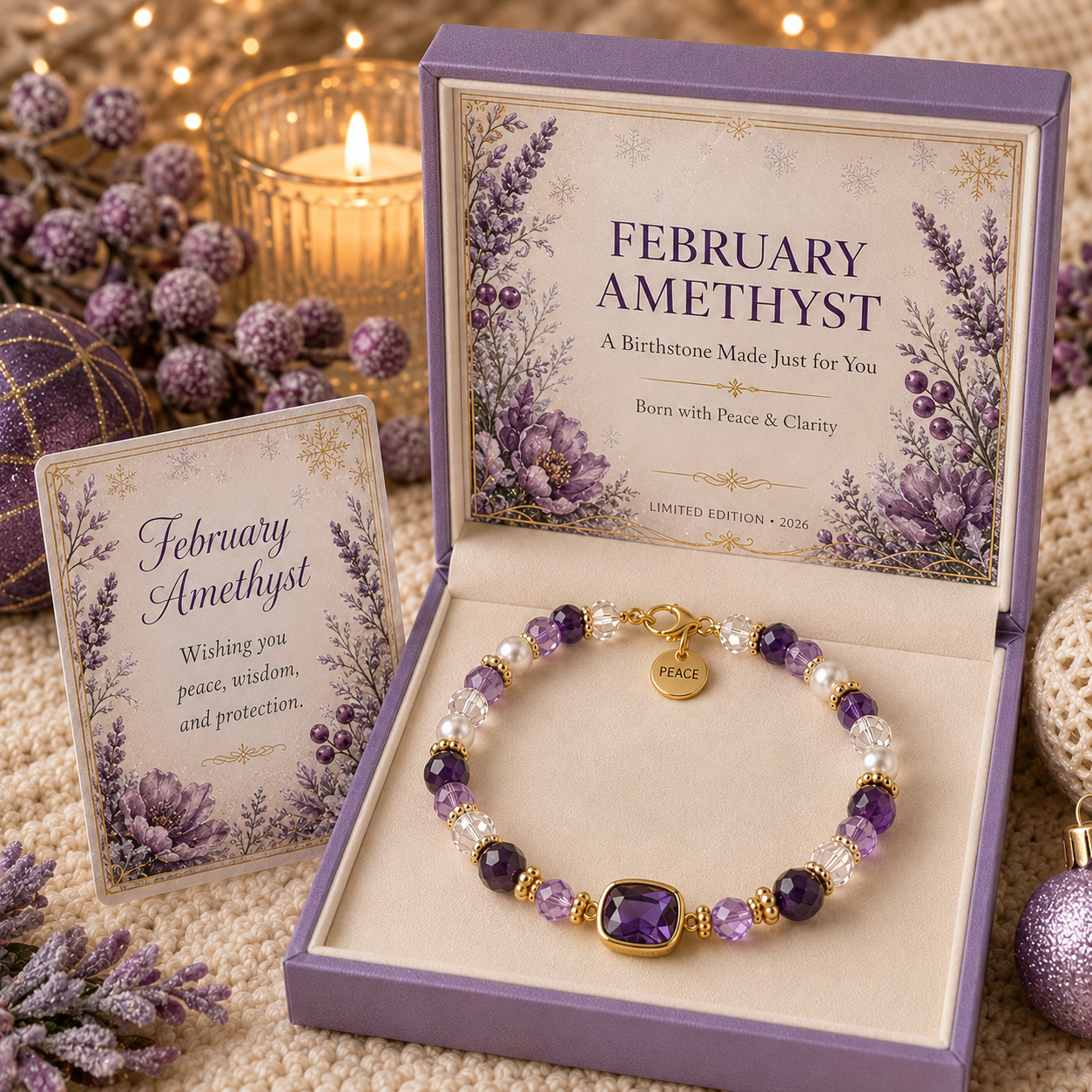 ✈️Last Day 50% OFF✨ 🎅 2026 Christmas Gift 50% Off--💎 Birthstone Meaning Bracelet | Limited Edition 2026