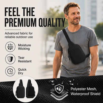 Upgraded 2.0 Travel Sling Bag | Anti-Theft, 500D Nylon, RFID Protection — Limited Time 50% Off
