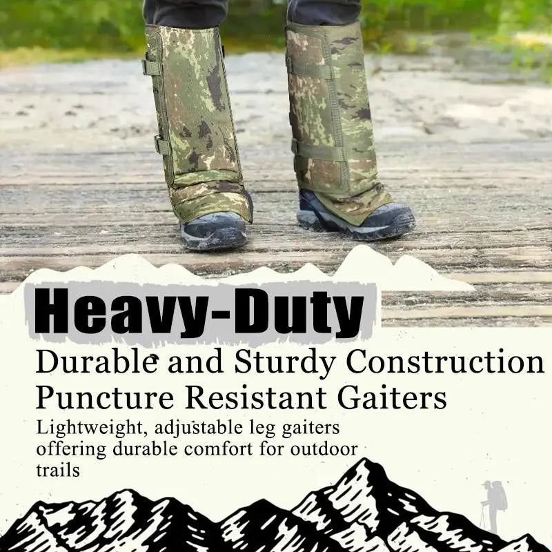 🌎Ends Today: 70% OFF!🔥Unisex Adjustable Outdoor Snake-Resistant Leg Gaiters, Abrasion-Resistant Durable Fabric Protective Gear for Hunting, Hiking