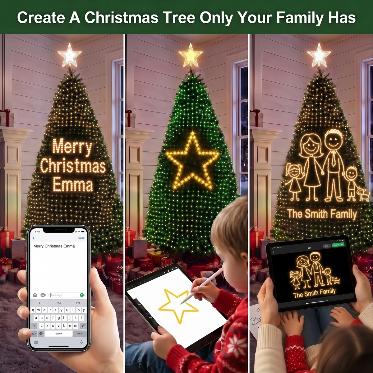 ✨Last Day 50% OFF✨Smart Christmas Tree Lights — Change Your Tree From Your Phone