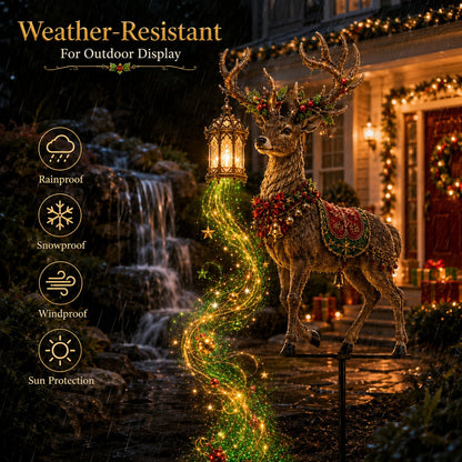 🎄🔥New arrivals- Light-Up Reindeer Lawn Stake, Festive Outdoor Christmas Decor