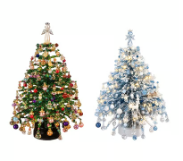 Regular Christmas Tree+Winter Christmas Tree