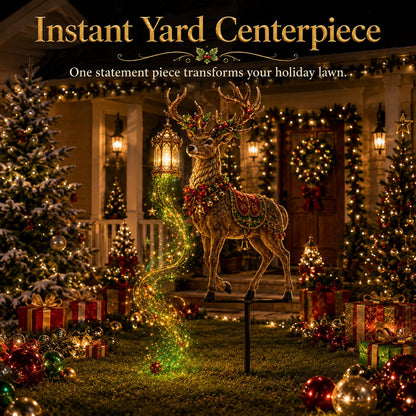 🎄🔥New arrivals- Light-Up Reindeer Lawn Stake, Festive Outdoor Christmas Decor