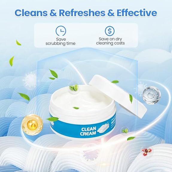✈️Last Day 50% OFF✨👟White Shoe Cleaner Cream | Multipurpose No-Wash Solid Comes with Sponge