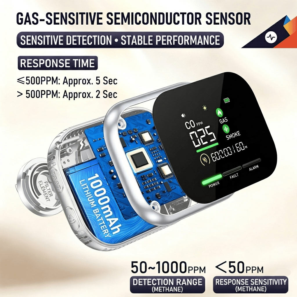 🛡️ 6-in-1 Smart Home Safety Detector