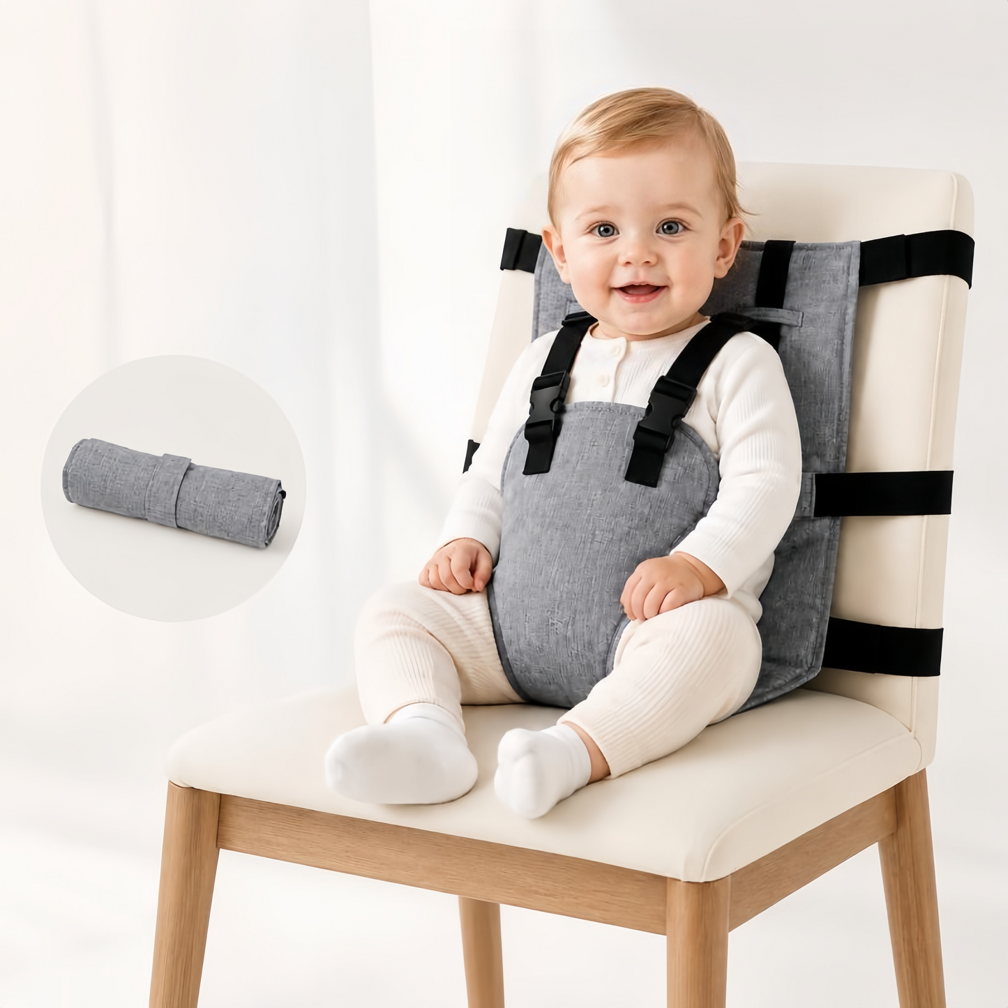 👶 Turn Almost Any Dining Chair Into a Baby Seat –🍽️ Portable Travel Harness