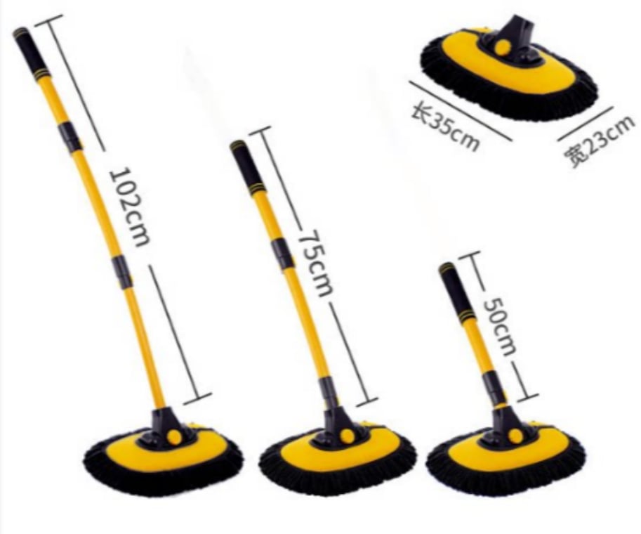 🏅⏳Time-Limited Special⏰Durable Aluminum Long Handle Telescopic Car Wash Mop – Soft Microfiber, Scratch-Free & Adjustable Length ✨