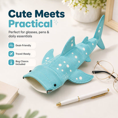 ✈️Last Day 50% OFF🦈🌊Cute Shark Glasses Case | Shark-Shaped Storage Pouch For Everyday Essentials🌊