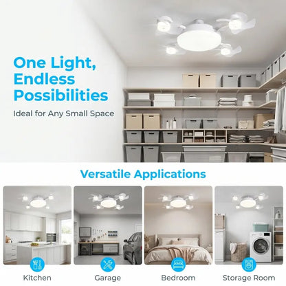 🌎Ends Today: 70% OFF!🔥❄️Stay Cool & Bright💡 2-in-1 Ceiling Fan Light 🏠Perfect for Bedrooms, Kitchens & Garages
