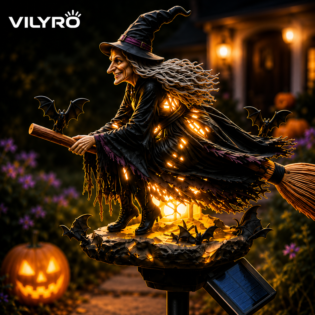 🧙‍♀️ Bring Halloween Magic to Your Garden with a Glowing Solar Witch