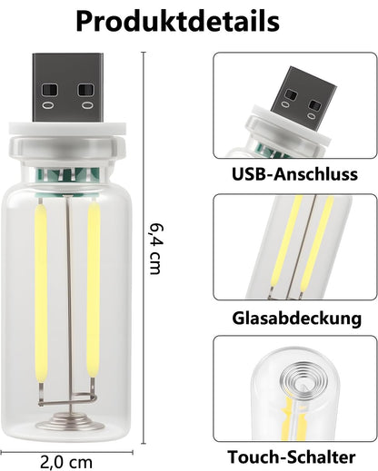 🔥Save70%🎁Cool Gift for Drivers💡Vintage USB Touch Night Light Bulb