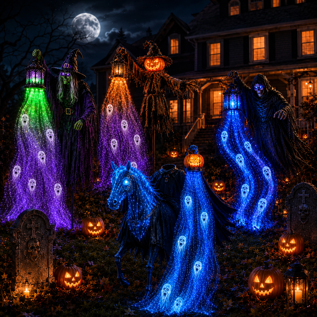 🔥 Today Only: 51% OFF 🎁Animated Halloween Garden Light collection