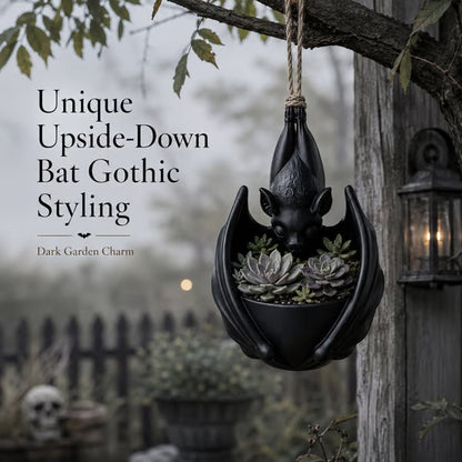 🌎Ends Today: 70% OFF!🔥🦇 Upside‑Down Hanging Bat Planter