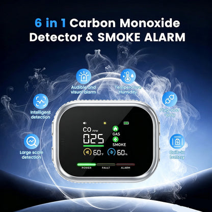 🛡️ 6-in-1 Smart Home Safety Detector