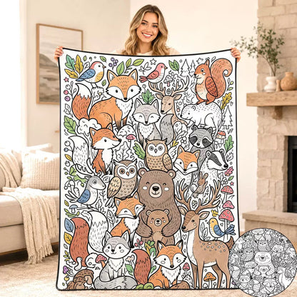 Ahlwo™ Coloring Blanket🖍️ Color It. Wash It. Repeat It! 🔄✨