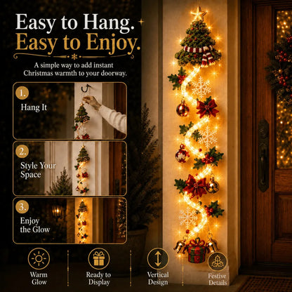 ⏳ Last Day 50% OFF – 🎄 Glowing Christmas Door Hanger | 6 Festive Lighted Designs with Warm Glow & Dimensional Details ✨