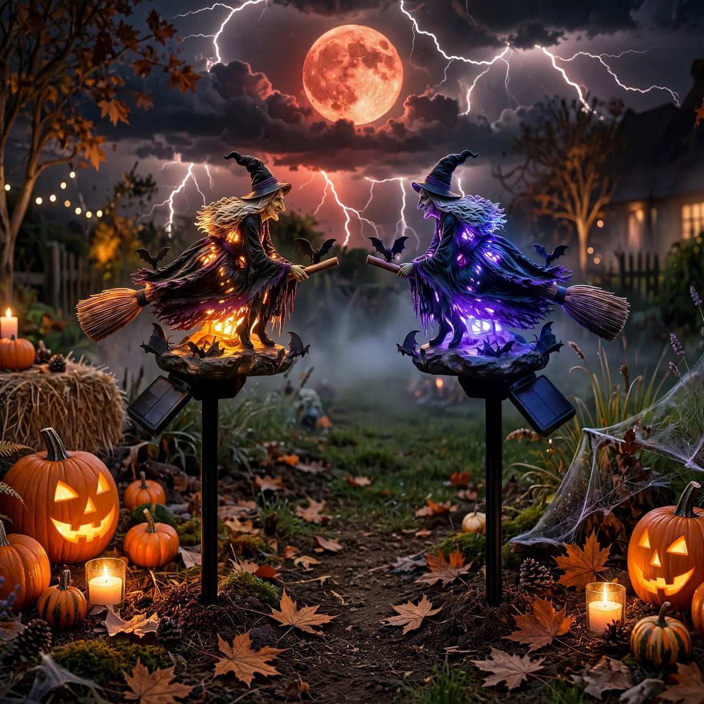 🧙‍♀️ Bring Halloween Magic to Your Garden with a Glowing Solar Witch
