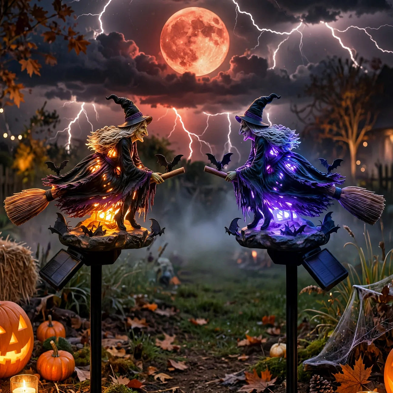 🧙‍♀️ Bring Halloween Magic to Your Garden with a Glowing Solar Witch