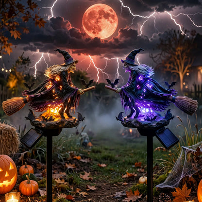 🧙‍♀️ Bring Halloween Magic to Your Garden with a Glowing Solar Witch