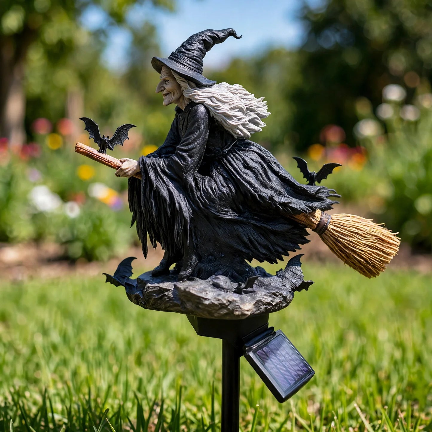 🧙‍♀️ Bring Halloween Magic to Your Garden with a Glowing Solar Witch