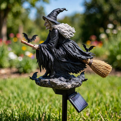 🧙‍♀️ Bring Halloween Magic to Your Garden with a Glowing Solar Witch