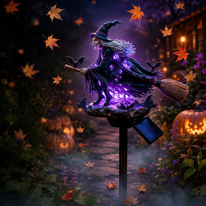 🧙‍♀️ Bring Halloween Magic to Your Garden with a Glowing Solar Witch