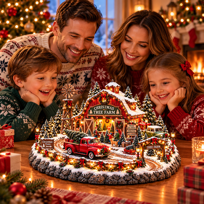 🚗🎄 Christmas Classic Gas Station Village –4 Holiday Vehicle Scenes