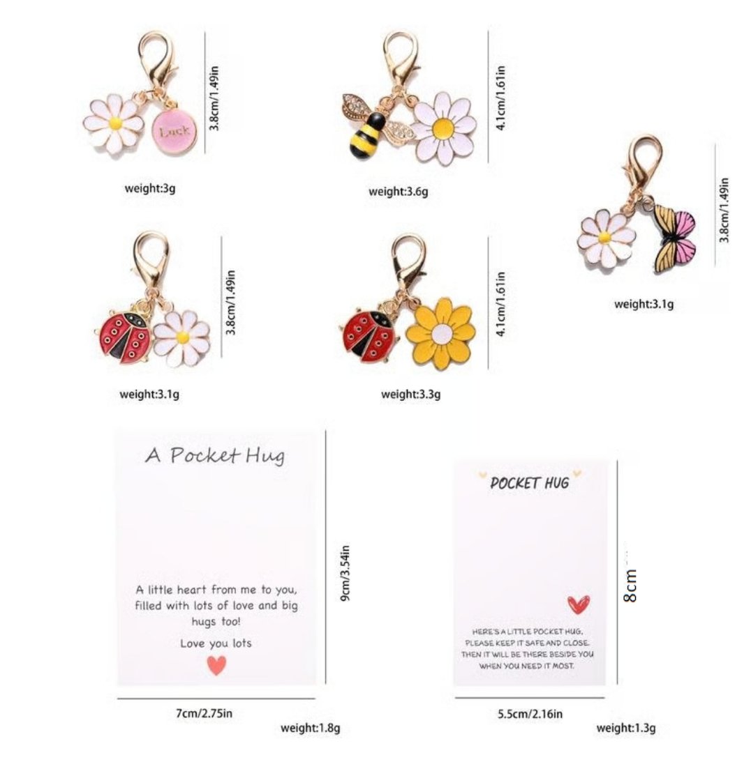 ✨20 Sets Hug Favors(🦋Butterfly, Ladybird, Flower, Bee)