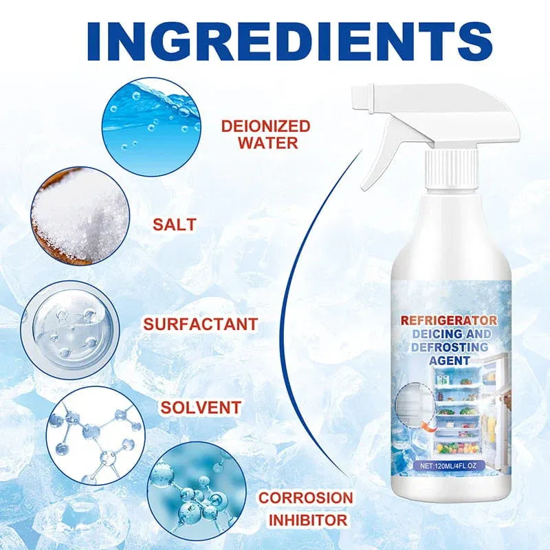 ❄️ Fast Defrosting Spray – Fridge, Freezer & Icy Surface De-Icer