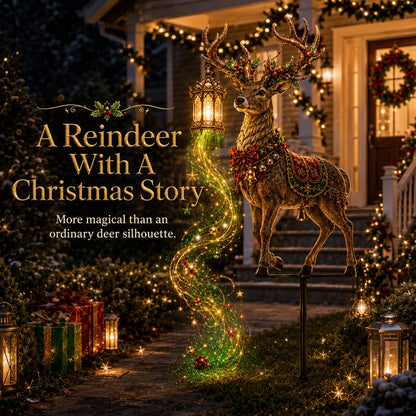 🎄🔥New arrivals- Light-Up Reindeer Lawn Stake, Festive Outdoor Christmas Decor