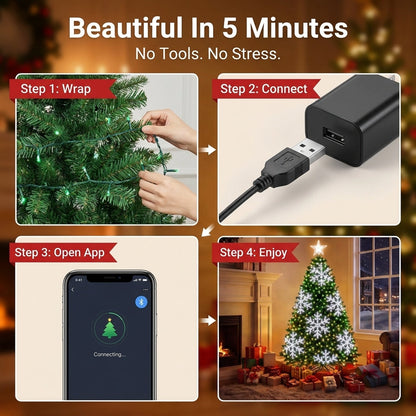 ✨Last Day 50% OFF✨Smart Christmas Tree Lights — Change Your Tree From Your Phone